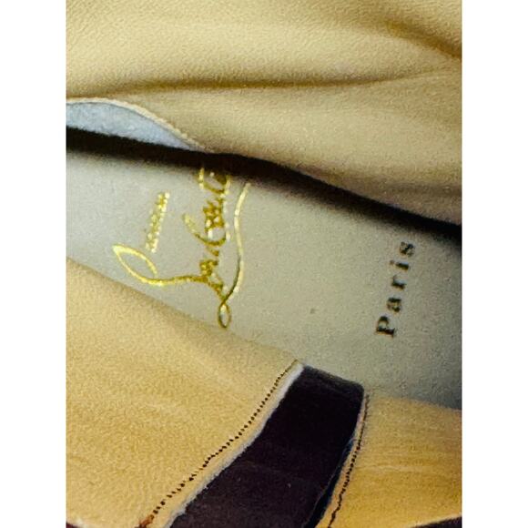 Christian Louboutin Izamayaz Black Velvet 130mm Platform Boots IT 40 Retro - Picture 8 of 11